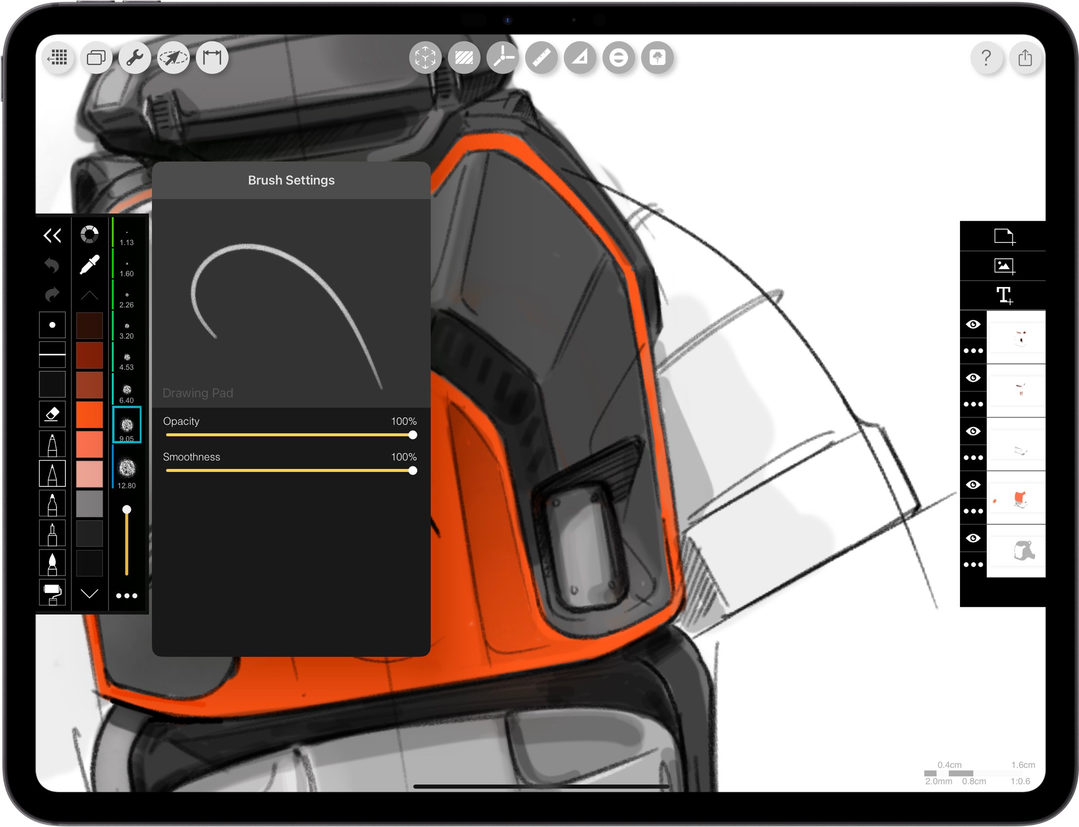 best App for architects _ iPad drawing for industrial design _ product sketch